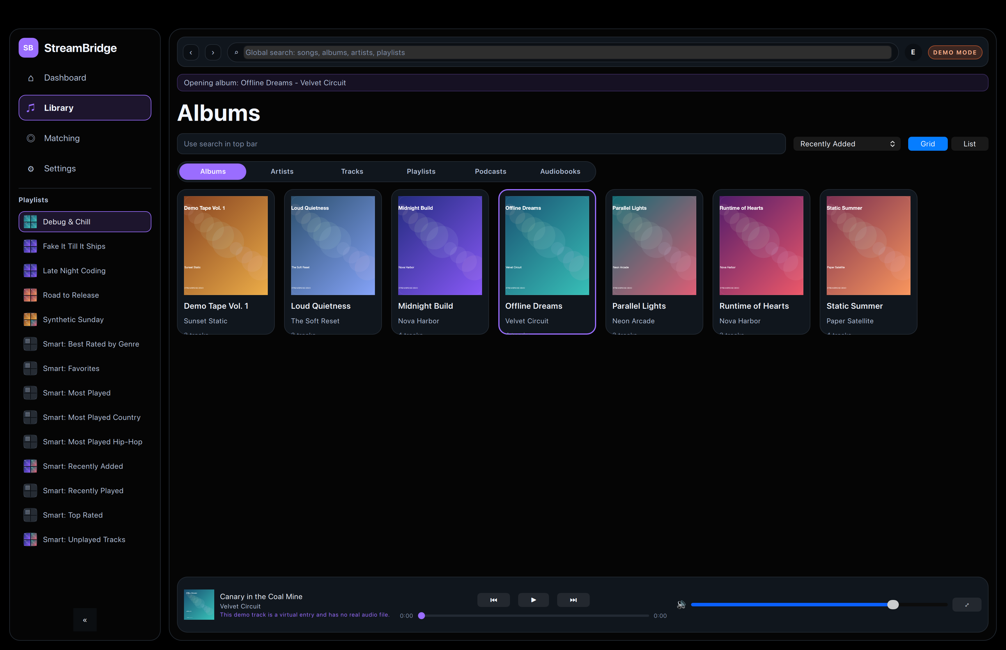 Fortissify albums browser