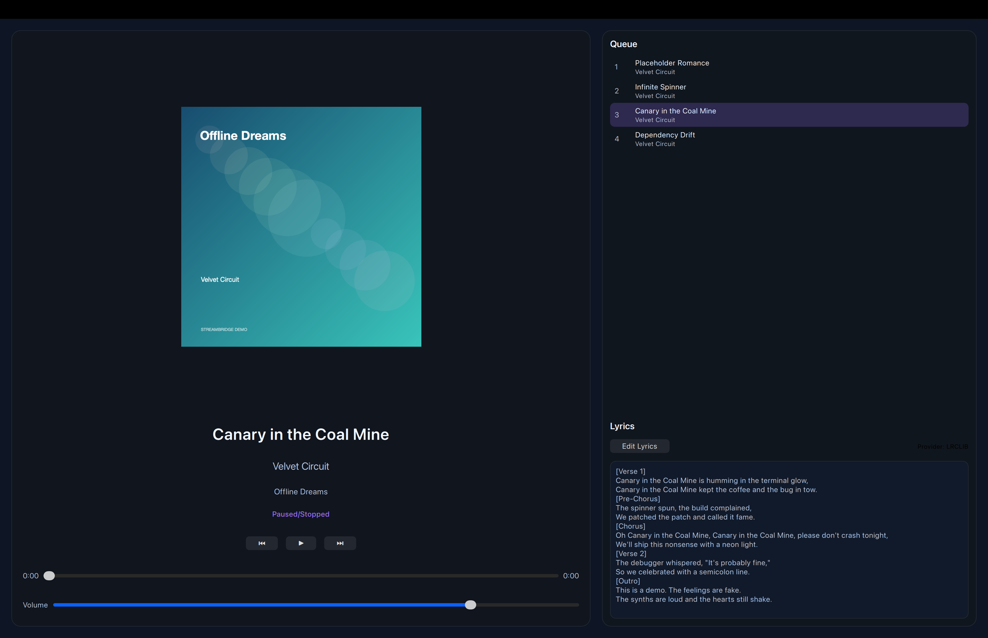 Fortissify fullscreen player